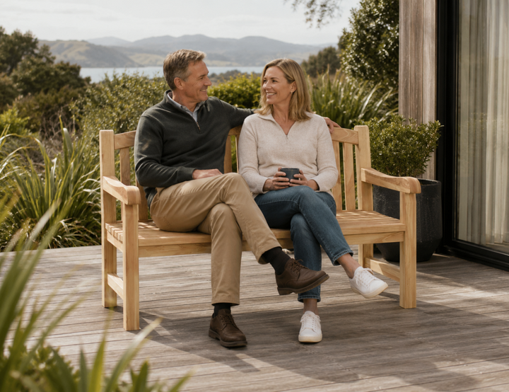 Linden A-Grade Teak Garden Bench