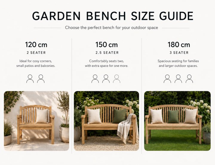 Linden A-Grade Teak Garden Bench