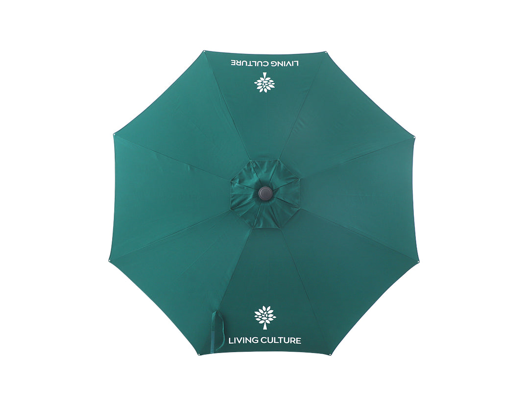Living Culture 2.7m Round-Market Umbrella - Green