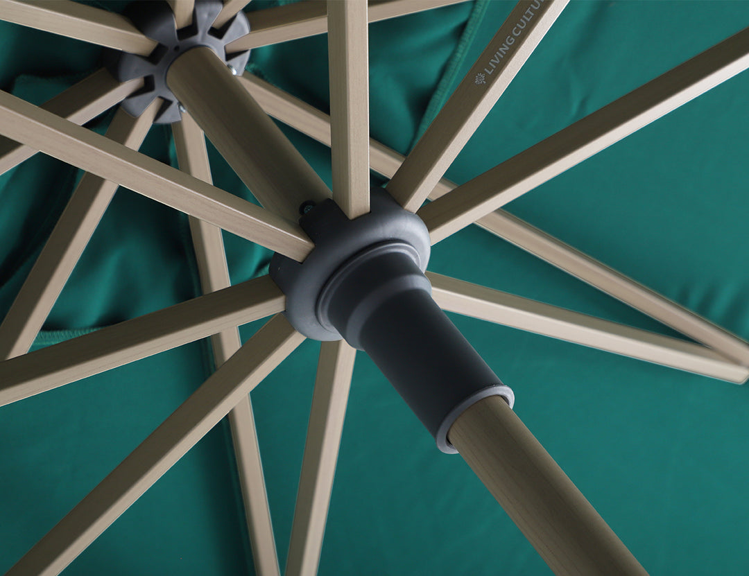 Living Culture 2.7m Round-Market Umbrella - Green