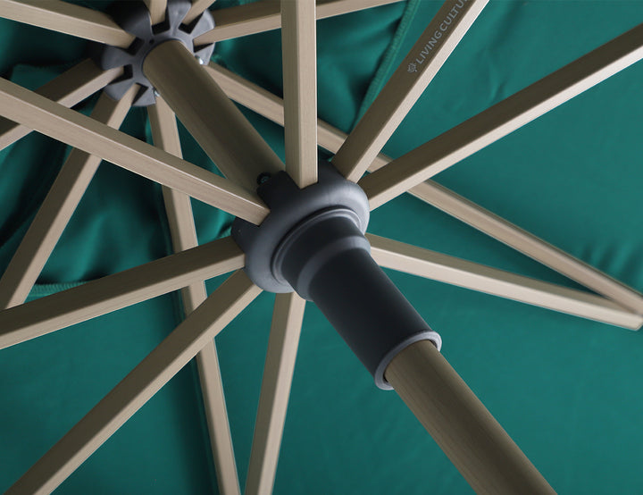 Living Culture 2.7m Round-Market Umbrella - Green