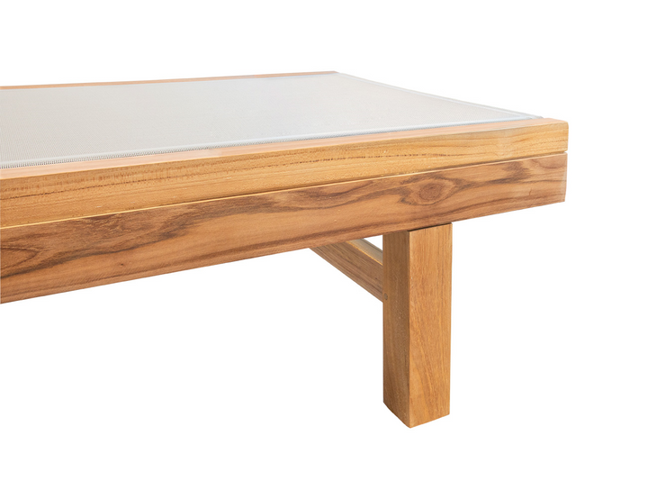 Minnie Teak & Batyline Sun Lounger