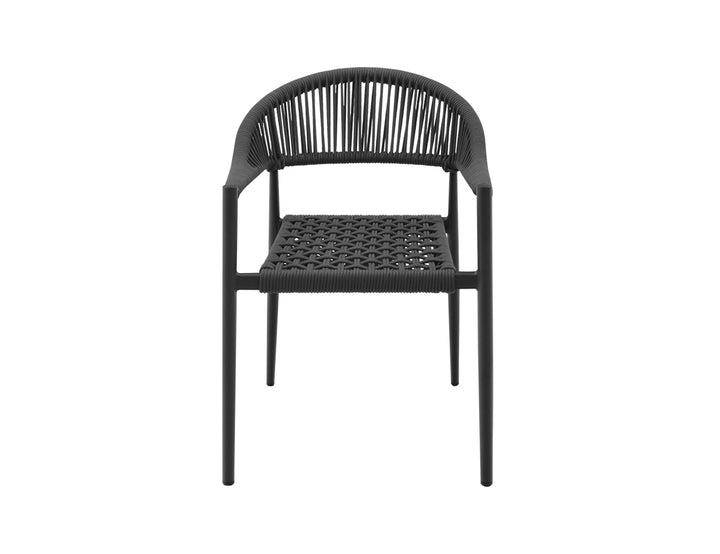 Magpie Aluminium And Rope Dining Chair