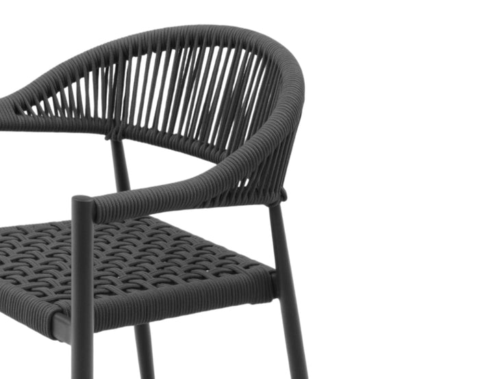 Magpie Aluminium And Rope Dining Chair