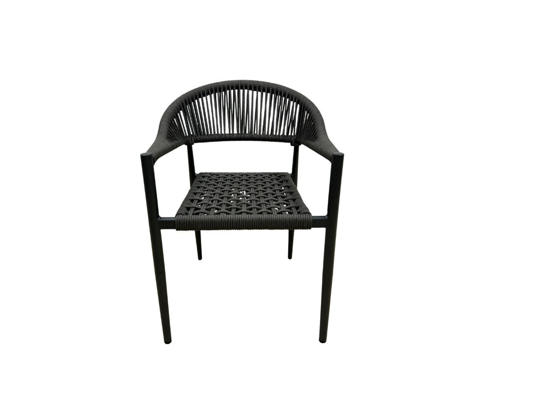 Magpie Aluminium And Rope Dining Chair