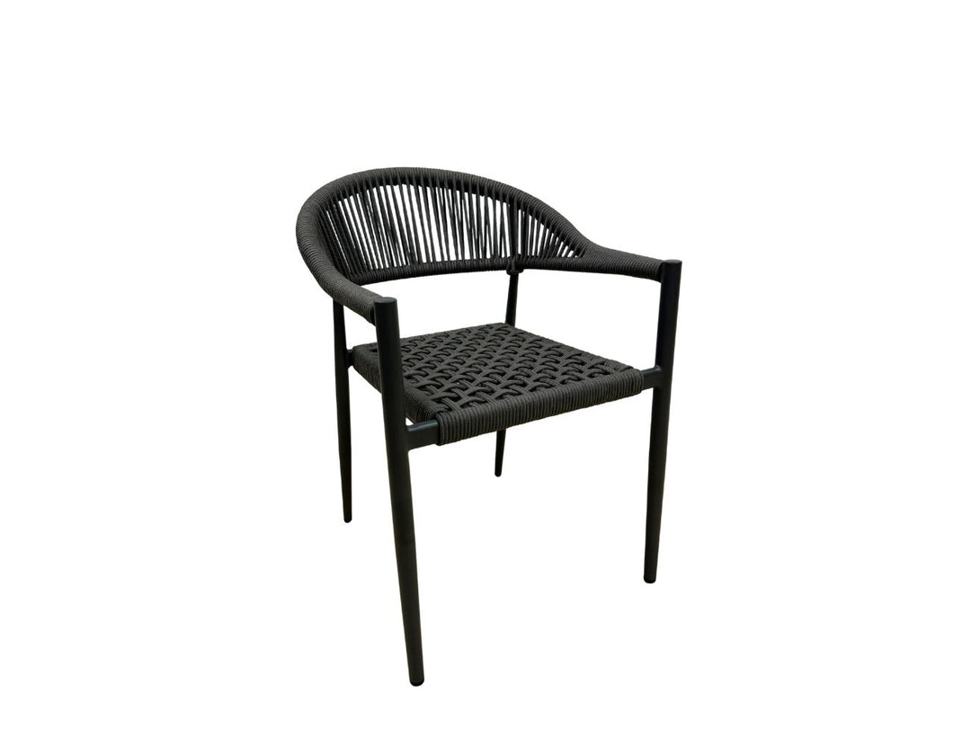 Magpie Aluminium And Rope Dining Chair