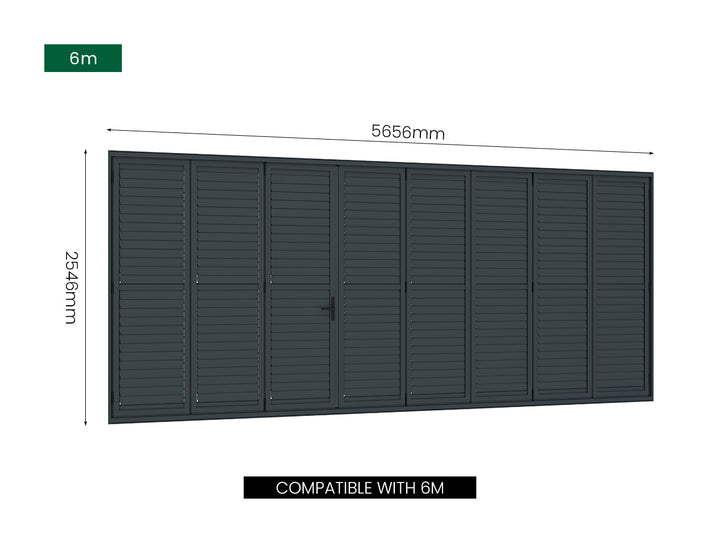 Bifold Shutter Wall For Mediterranean-SKY Pergola