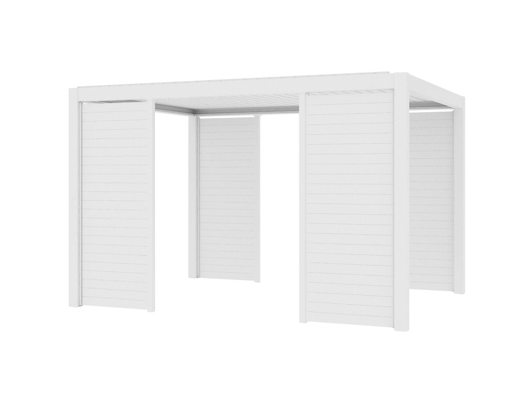 Mediterranean SKY Pergola Tongue and Groove Privacy Screen