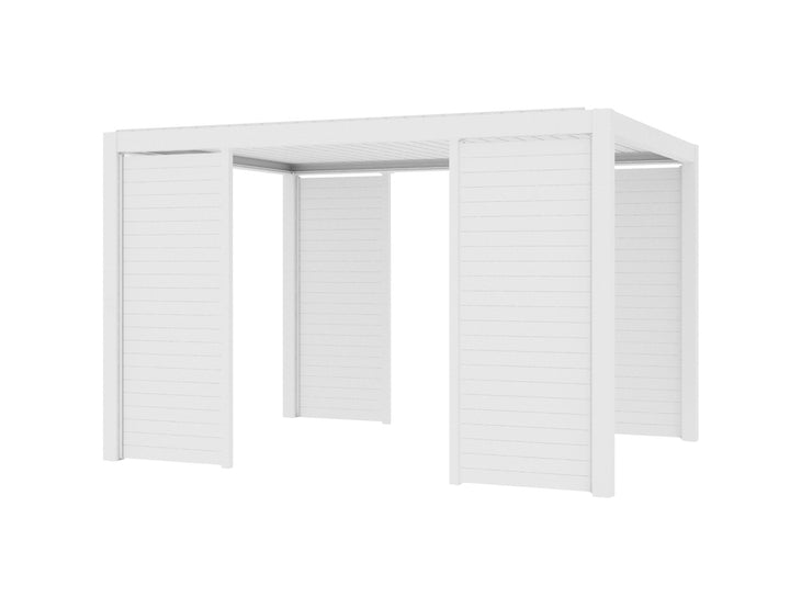 Mediterranean SKY Pergola Tongue and Groove Privacy Screen