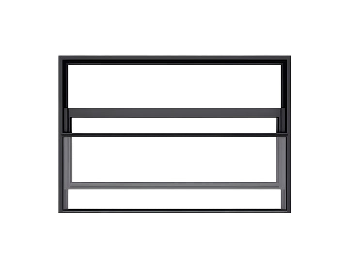 Mediterranean Motorised Vertical Lift Window, Size: 2.3m, Colour: Charcoal