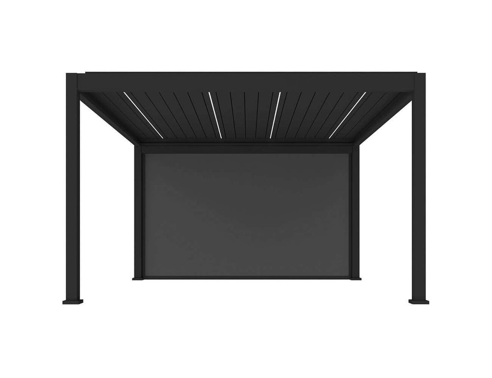 Manual Blind For Pacific Freestanding Pergola Color: Black