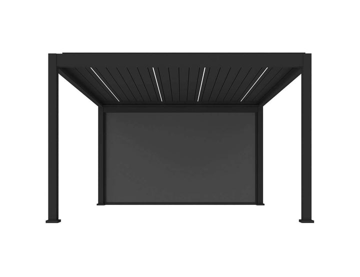 Baltic Wall Mounted Pergola Motorised Blind Color: Black