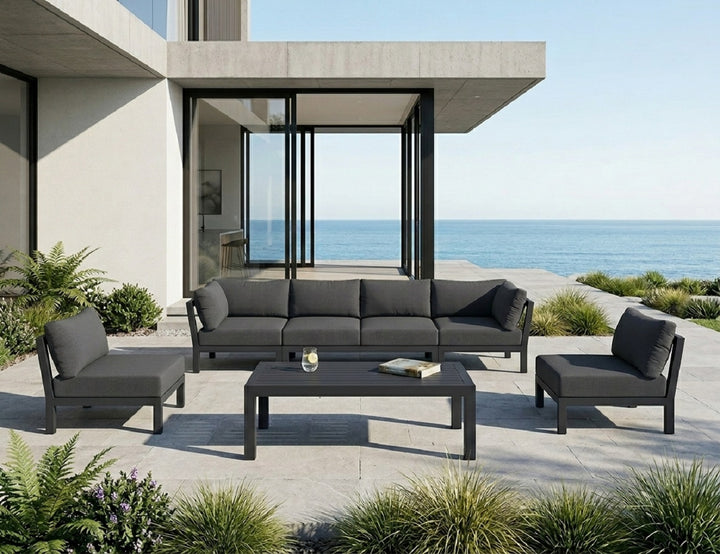 Newport 2.0 Aluminium Outdoor Sofa Set - 6 Seat