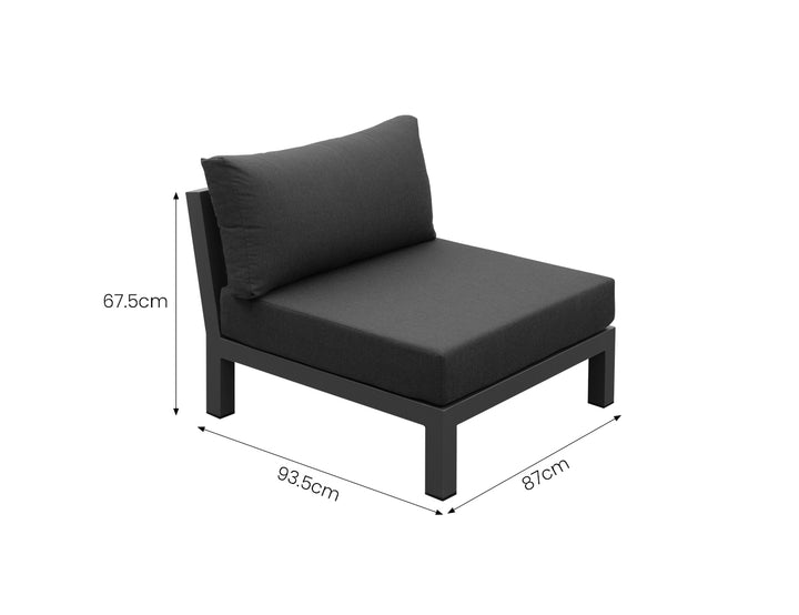 Newport 2.0 Aluminium Outdoor Armless Chair