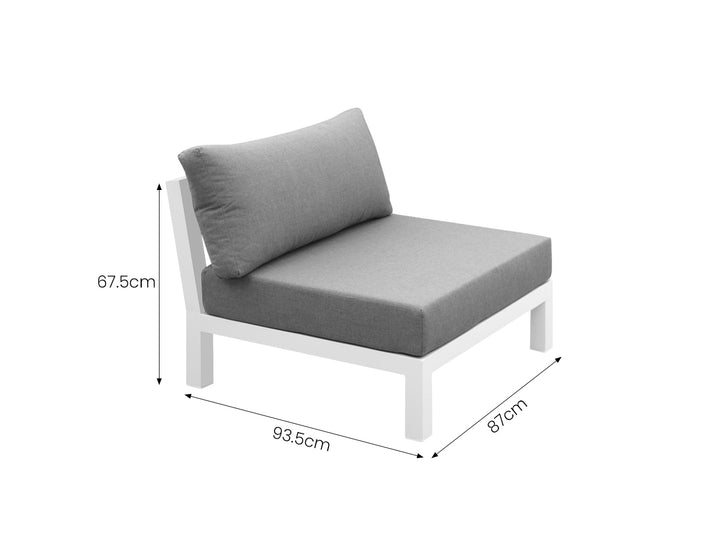 Newport 2.0 Aluminium Outdoor Armless Chair