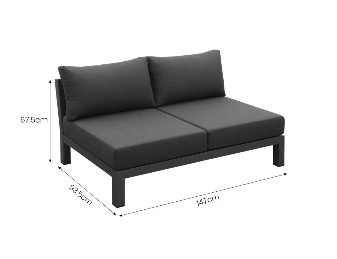 Newport 2.0 Aluminium Outdoor Loveseat