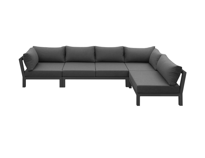 Newport 2.0 Aluminium Outdoor Loveseat Sofa Set - 5 Seat