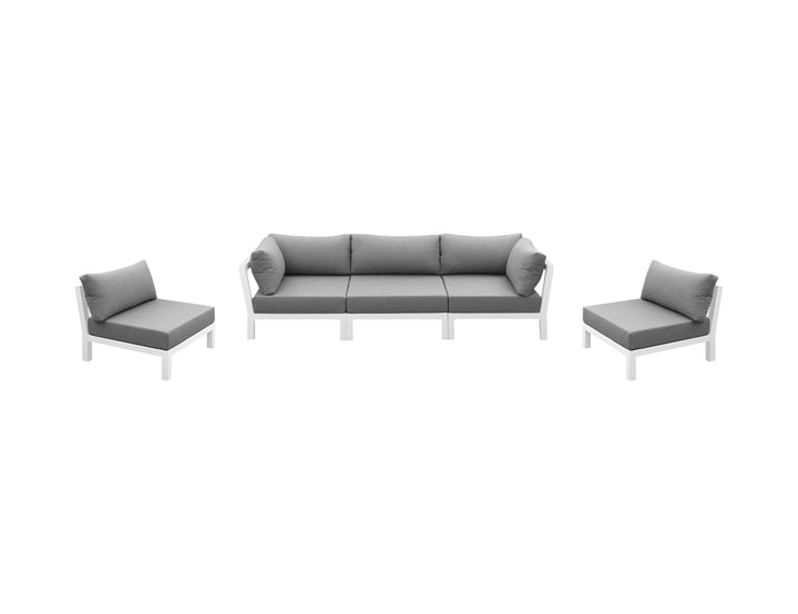Newport 2.0 Aluminium Outdoor Sofa Set - 5 Seat