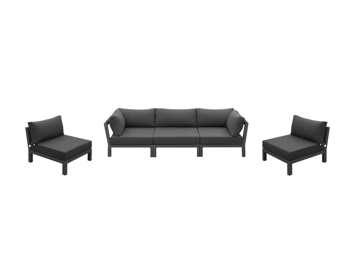 Newport 2.0 Aluminium Outdoor Sofa Set - 5 Seat