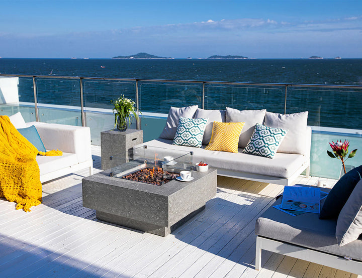 Manhattan Outdoor Gas Fire Pit Table