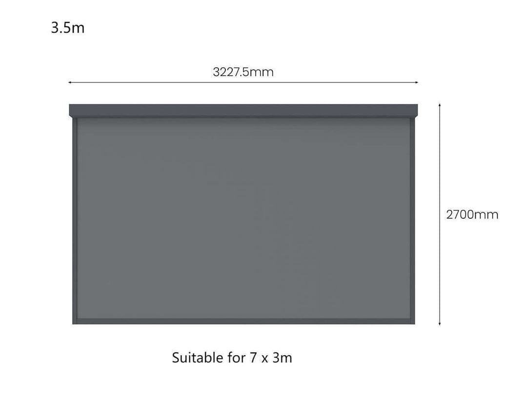 Baltic Wall Mounted Pergola Retractable Shade Blind 2.0