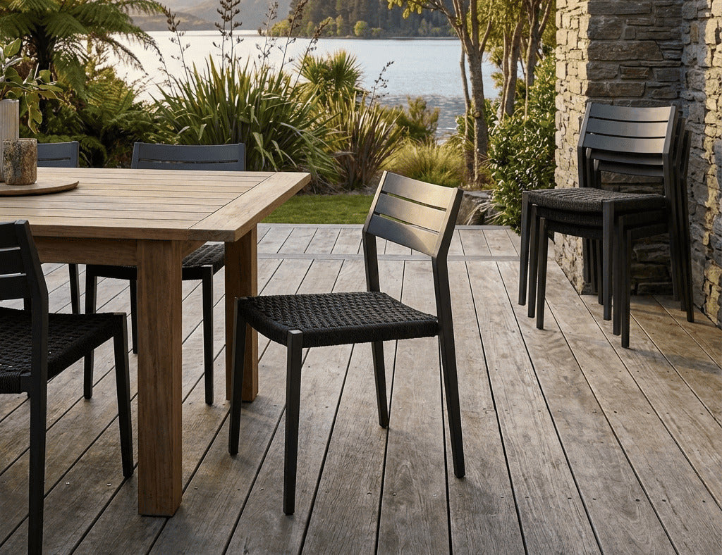 Passerine 2.0 Aluminium and Rope Outdoor Dining Chair