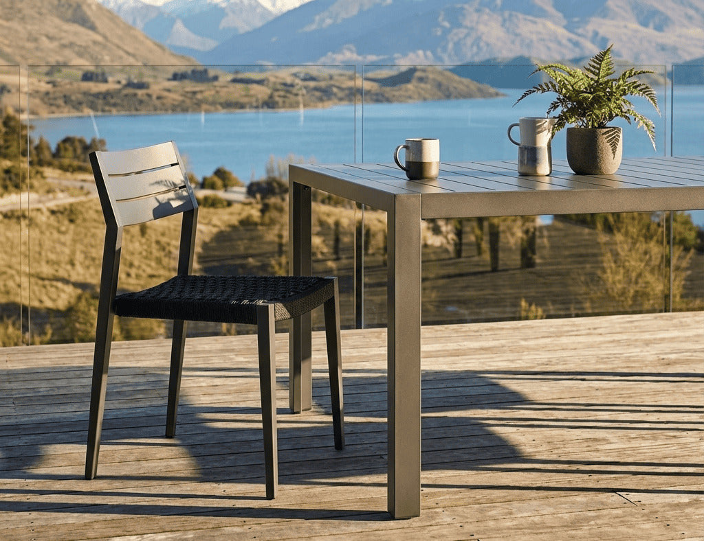 Passerine 2.0 Aluminium and Rope Outdoor Dining Chair
