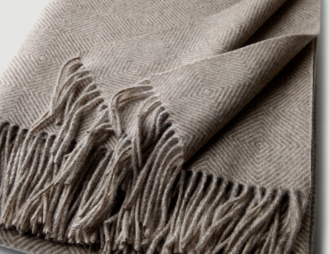 Outdoor Wool Throw Blanket