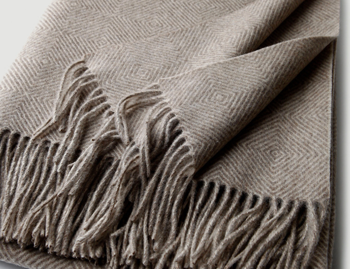 Outdoor Wool Throw Blanket