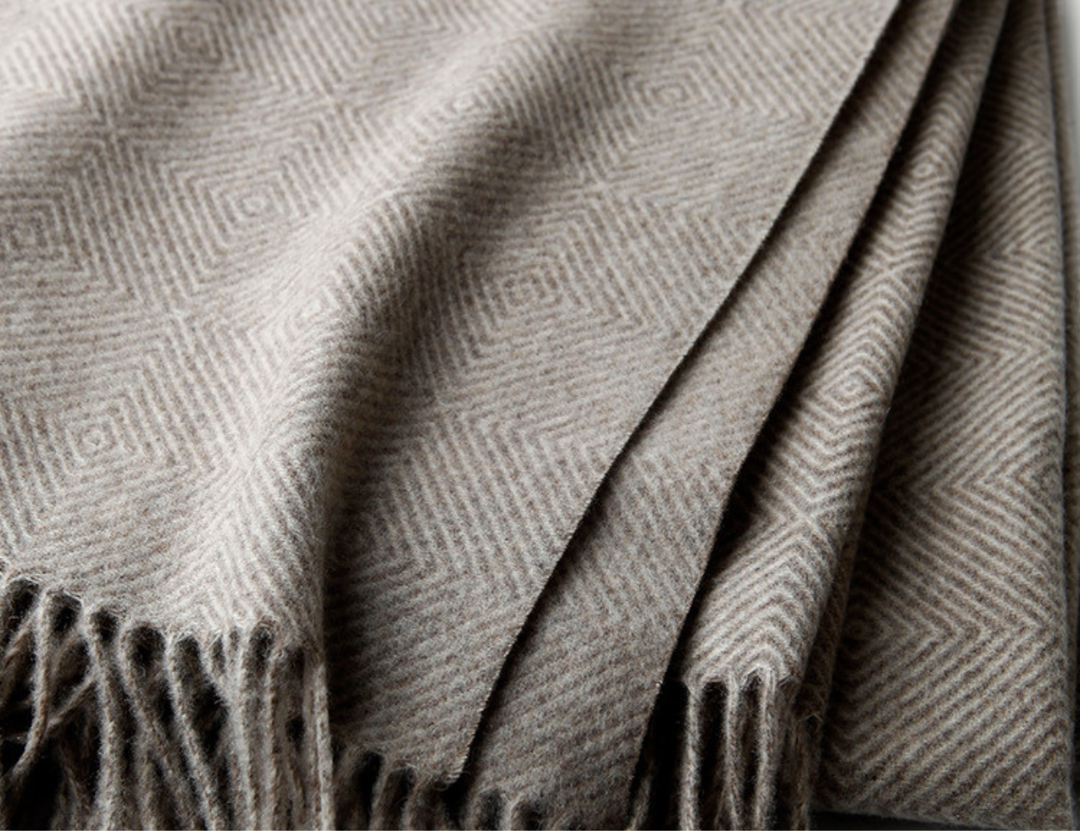 Outdoor Wool Throw Blanket