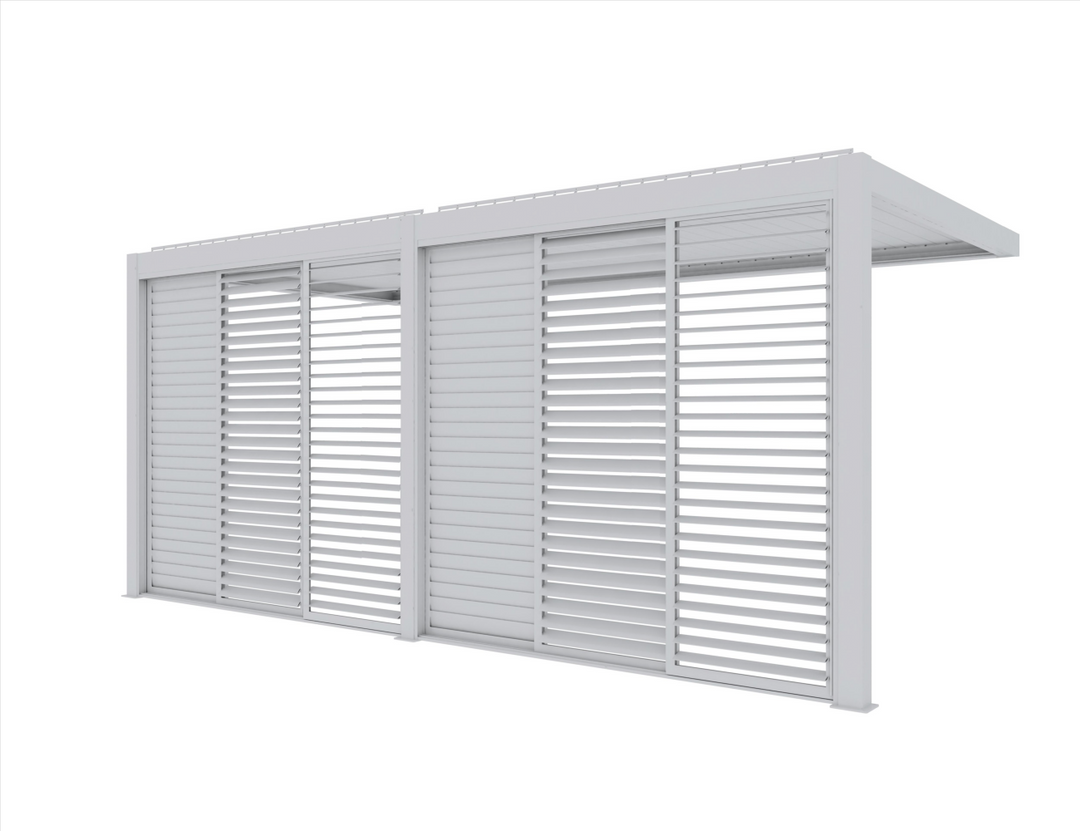 Tasman Wall Mounted Pergola Shutter Sliding Door