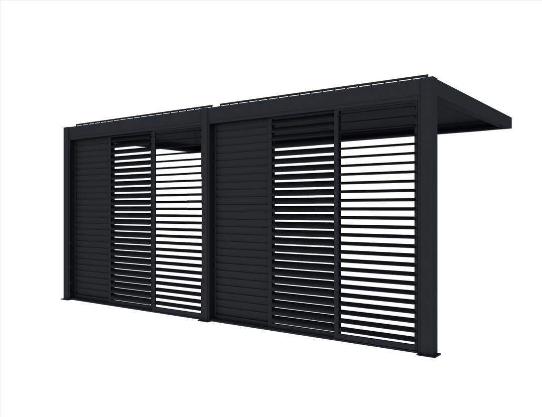 Tasman Wall Mounted Pergola Shutter Sliding Door