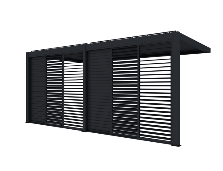 Tasman Wall Mounted Pergola Shutter Sliding Door
