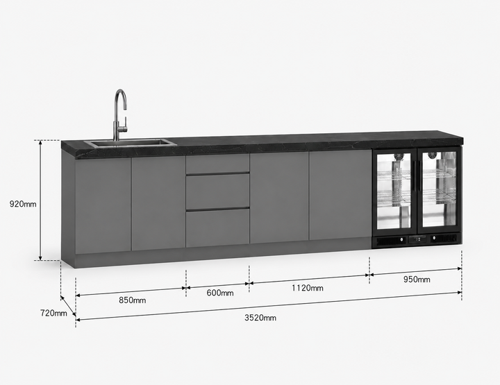 Phoenix 35-T Outdoor Kitchen Island