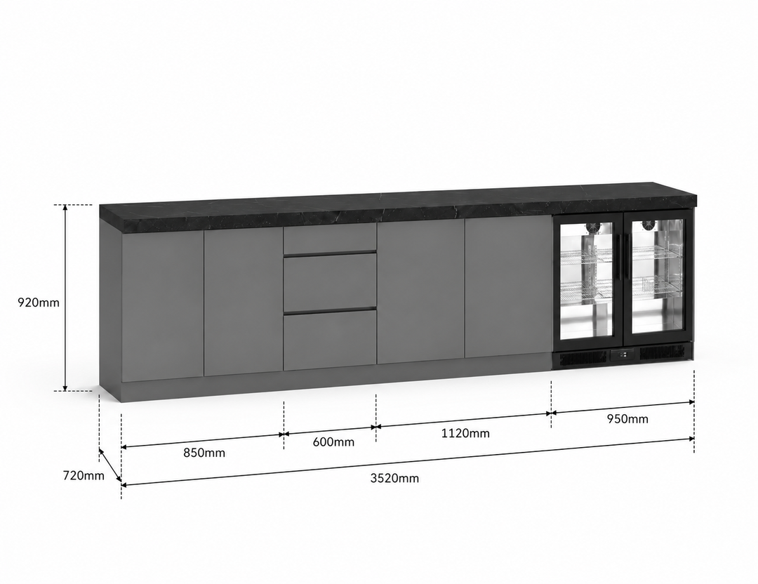 Phoenix 35-T Outdoor Kitchen Island