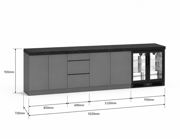 Phoenix 35-T Outdoor Kitchen Island