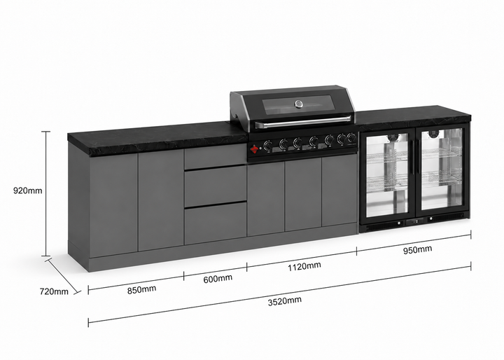 Phoenix 35-S Outdoor Kitchen Island