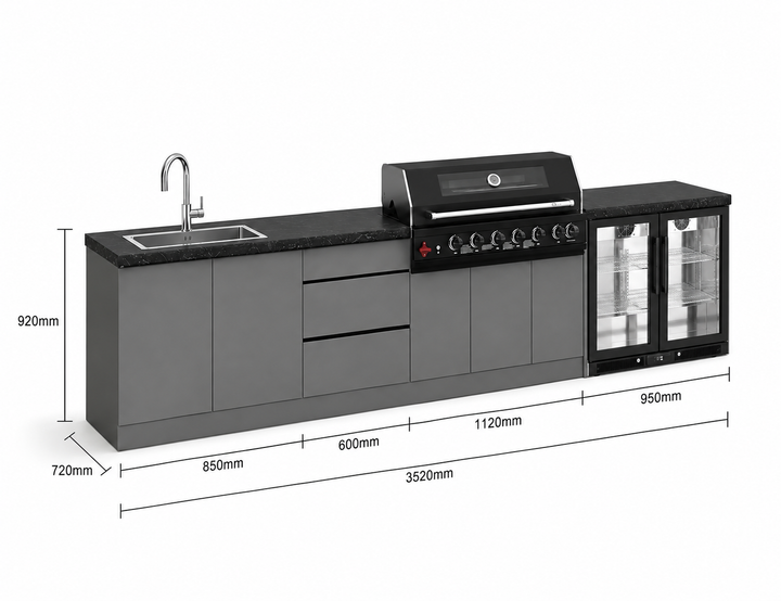 Phoenix 35-S Outdoor Kitchen Island
