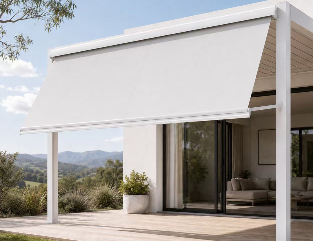 Solaris Solar-Powered Pivot Arm Awning