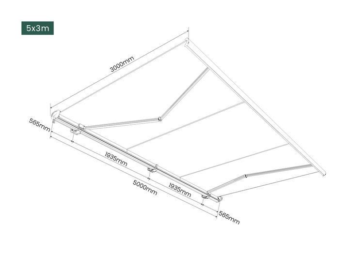 Rainier Full Cassette Motorised Retractable Awning