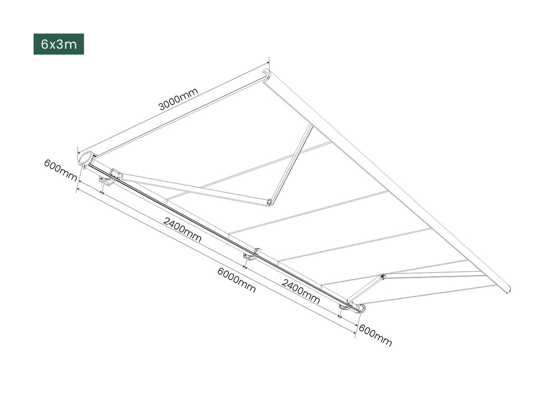 Rainier Pro Full Cassette Motorised Retractable Awning