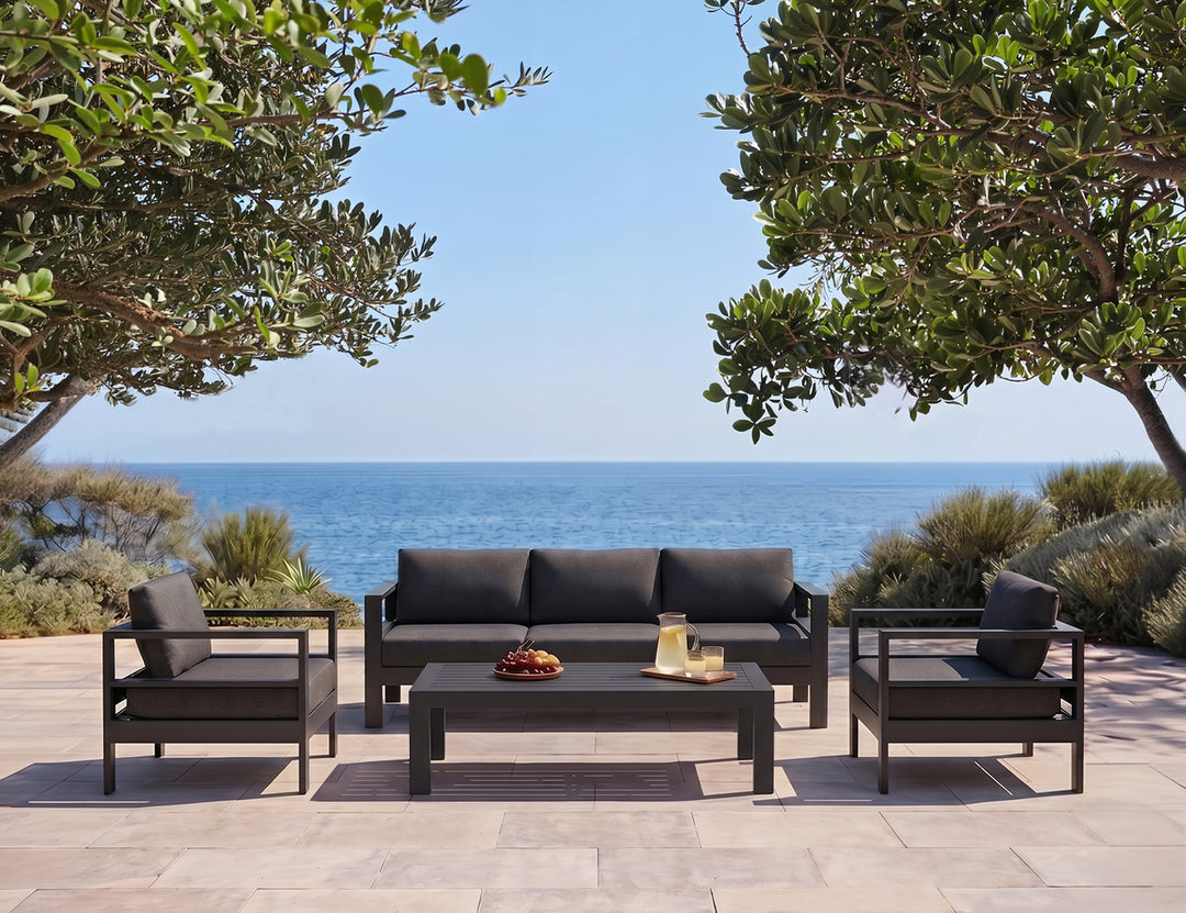 Sandpiper 2.0 Outdoor Sofa Sectional 3 Seater Set- 5 Seat