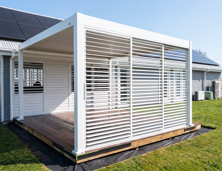 Shutter Sliding Door for Waihi&Hahei Pergola