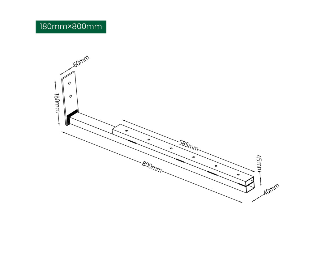 Soffit Wall Mounted Pergola Bracket