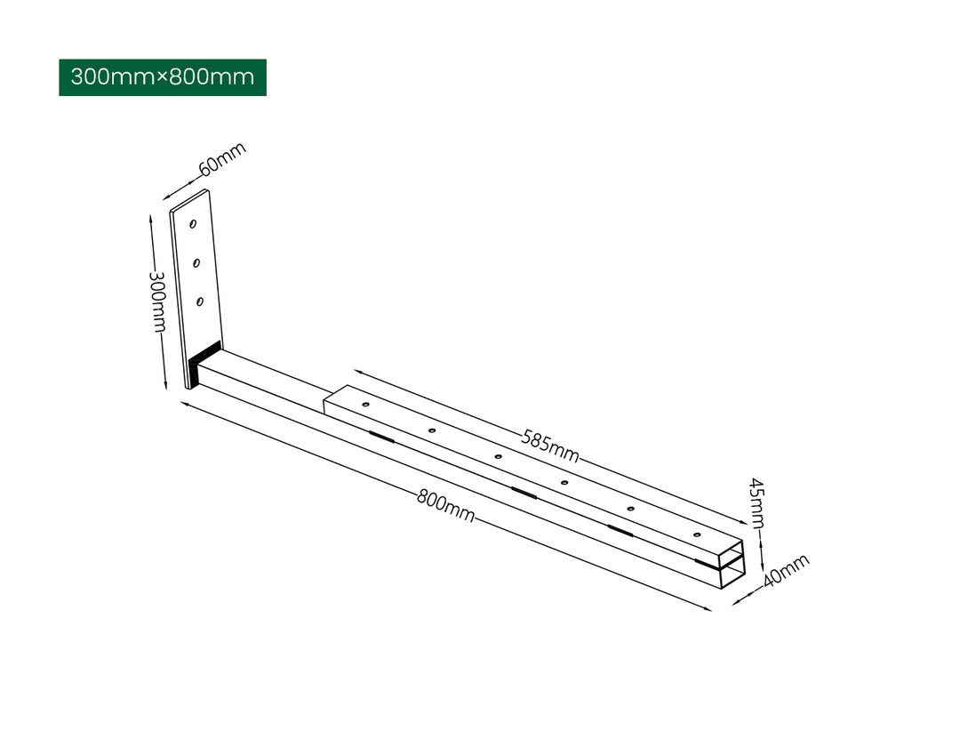 Soffit Wall Mounted Pergola Bracket