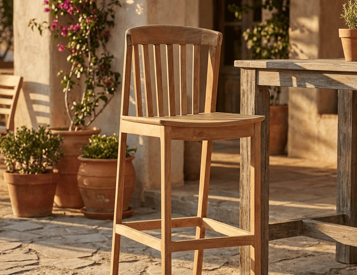 Solo teak Counter Chair-SH 65 cm