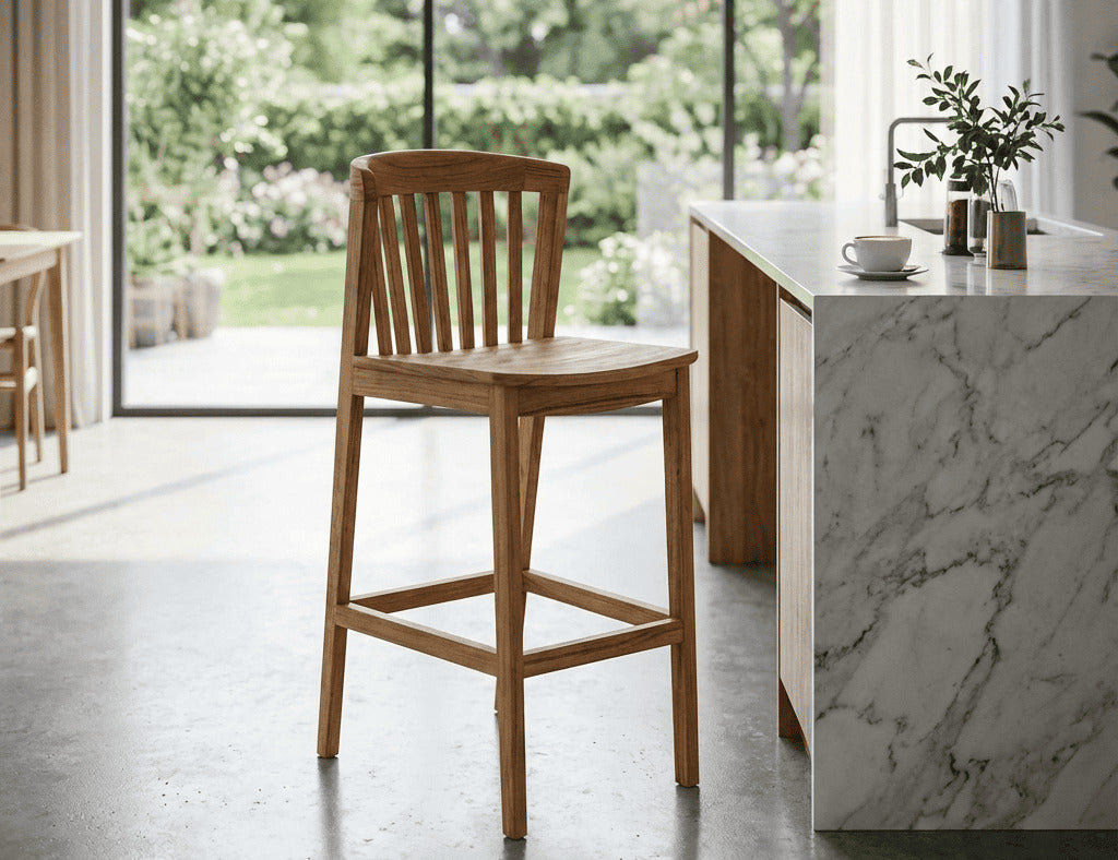 Solo teak Counter Chair-SH 65 cm