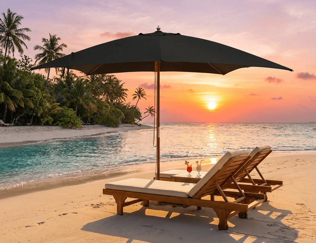 Nile 3.5m Sunbrella Square Market Umbrella