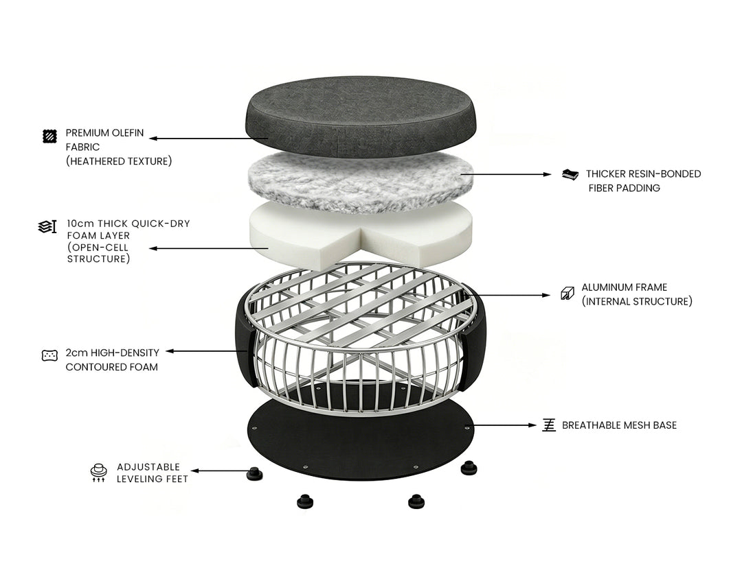 Starling Outdoor Ottoman