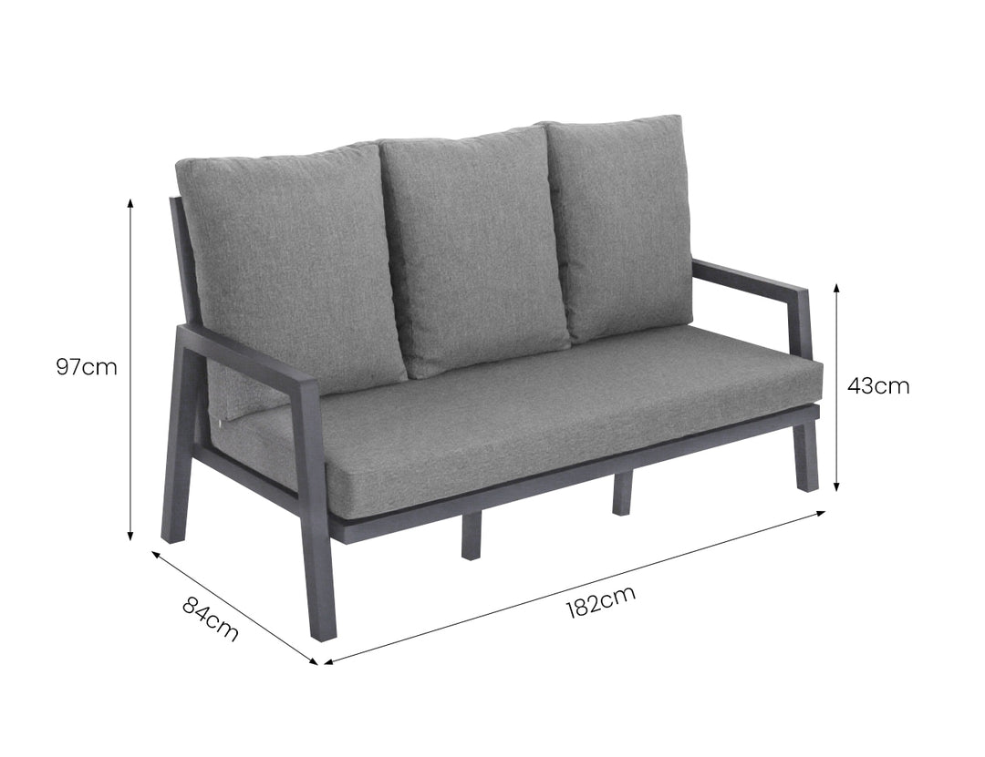 Swift 4 Piece High-Back Sofa Set 5 Seater